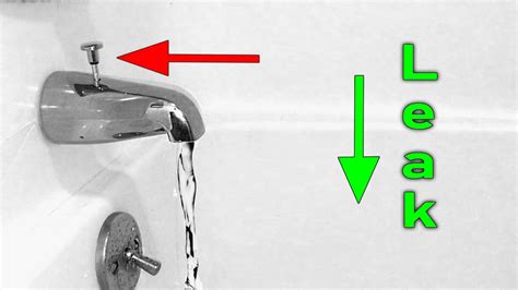 water leaking from tub spout when shower is off|Bathtub Spout. How to replace and fix leaking tub spout